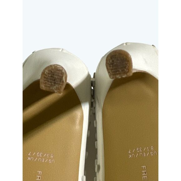 French Connection Womens Forever Studded White Pumps Size 8.5 - Picture 13 of 14